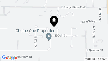 Map of 3314 N 88TH Place, Mesa AZ, 85207