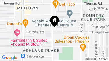 Map of 2601 N 3RD Street, Phoenix AZ, 85004