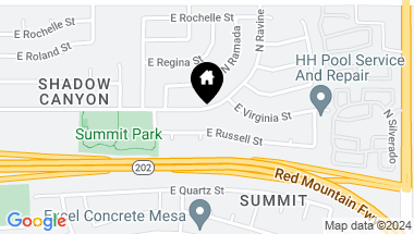 Map of 6429 E VIRGINIA Street, Mesa AZ, 85215