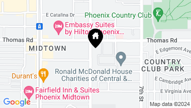 Map of 2833 N 3RD Street Unit: -, Phoenix AZ, 85004
