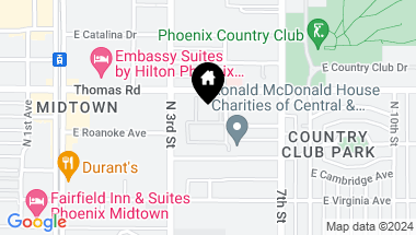 Map of 353 E THOMAS Road # C205, Phoenix AZ, 85012
