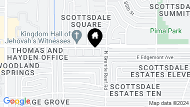 Map of 8347 E THOMAS Road, Scottsdale AZ, 85251