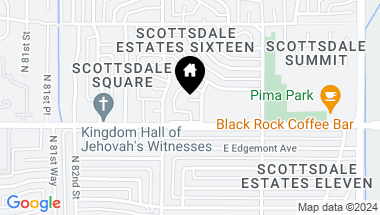 Map of 8423 E VERDE Lane E, Scottsdale AZ, 85251