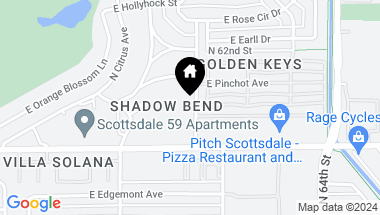 Map of 2938 N 61ST Place # 236, Scottsdale AZ, 85251