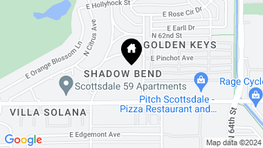 Map of 2938 N 61ST Place # 151, Scottsdale AZ, 85251