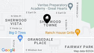 Map of 5343 E PINCHOT Avenue, Phoenix AZ, 85018