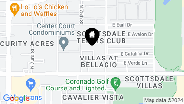 Map of 7510 E THOMAS Road # 125, Scottsdale AZ, 85251