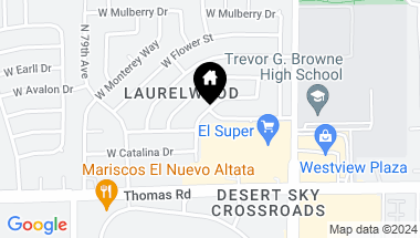 Map of 3015 N 77TH Avenue, Phoenix AZ, 85033