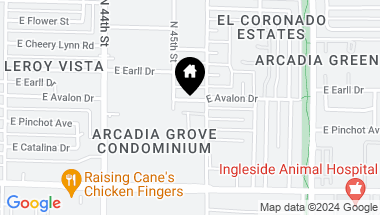 Map of 4513 E AVALON Drive, Phoenix AZ, 85018