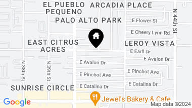 Map of 4039 E EARLL Drive, Phoenix AZ, 85018