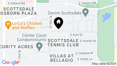 Map of 7502 E EARLL Drive # 6, Scottsdale AZ, 85251