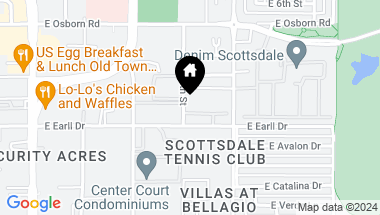 Map of 7508 E Earll Drive # 14, Scottsdale AZ, 85251