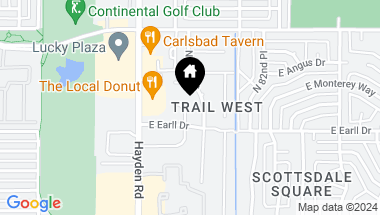 Map of 3203 N 80TH Place, Scottsdale AZ, 85251