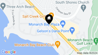 Map of 23 Monarch Bay Drive, Dana Point CA, 92629