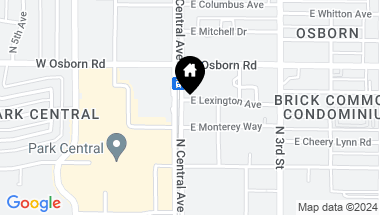 Map of 1 E LEXINGTON Avenue # 1402, Phoenix AZ, 85012