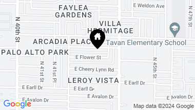 Map of 4306 E FLOWER Street, Phoenix AZ, 85018