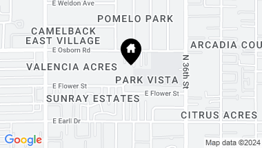 Map of 3321 N 34TH Street, Phoenix AZ, 85018