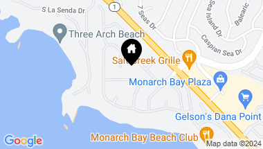Map of 130 Monarch Bay Drive, Dana Point CA, 92629