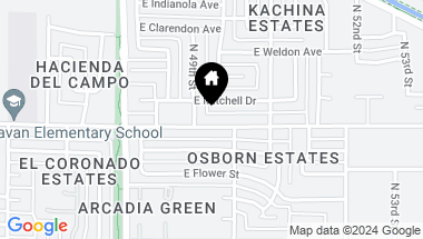 Map of 4912 E OSBORN Road, Phoenix AZ, 85018