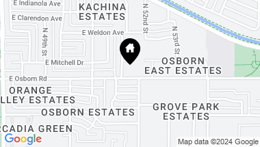 Map of 5134 E OSBORN Road, Phoenix AZ, 85018