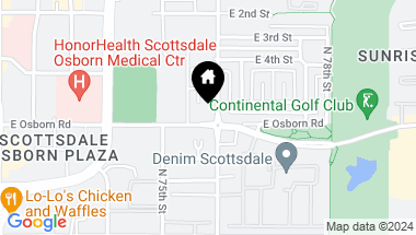 Map of 7550 E OSBORN Road E # 10 Unit: 1-10, Scottsdale AZ, 85251