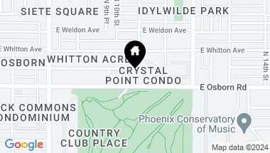 Map of 1040 E OSBORN Road # 1901, Phoenix AZ, 85014
