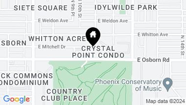 Map of 1040 E OSBORN Road # 804, Phoenix AZ, 85014