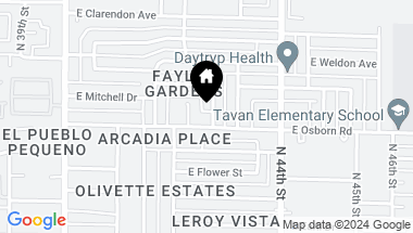 Map of 3412 N 43RD Street, Phoenix AZ, 85018