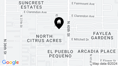 Map of 3922 E CRITTENDEN Lane, Phoenix AZ, 85018