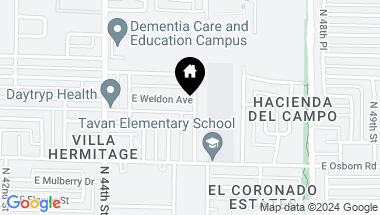 Map of 4525 E WELDON Avenue, Phoenix AZ, 85018