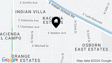 Map of 5044 E WELDON Avenue, Phoenix AZ, 85018