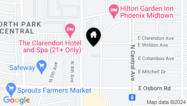 Map of 3633 N 3RD Avenue # 2053, Phoenix AZ, 85013