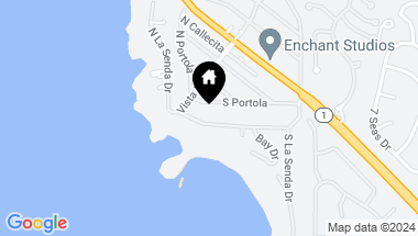 Map of 7 S La Senda Drive, Laguna Beach CA, 92651