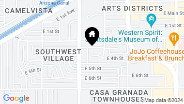 Map of 6824 E 4TH Street, Scottsdale AZ, 85251