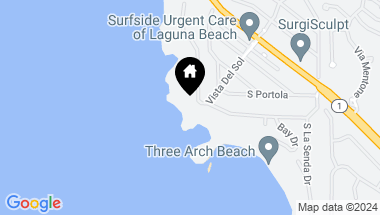 Map of 8 N La Senda Drive, Laguna Beach CA, 92651