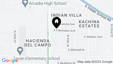 Map of 4821 E CLARENDON Avenue, Phoenix AZ, 85018
