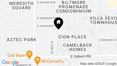 Map of 2522 E WHITTON Avenue, Phoenix AZ, 85016