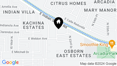 Map of 5204 E Weldon Avenue, Phoenix AZ, 85018