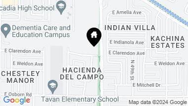 Map of 4748 E CLARENDON Avenue, Phoenix AZ, 85018