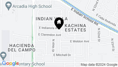 Map of 4922 E CLARENDON Avenue, Phoenix AZ, 85018