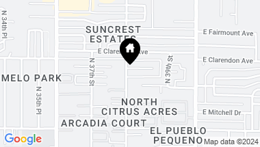 Map of 3801 E WELDON Avenue, Phoenix AZ, 85018