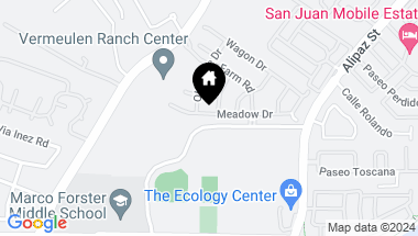 Map of 26018 Meadow Drive, San Juan Capistrano CA, 92675