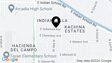 Map of 4917 E INDIANOLA Avenue, Phoenix AZ, 85018