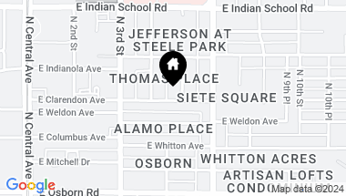 Map of 3800 N 6th Street, Phoenix AZ, 85012