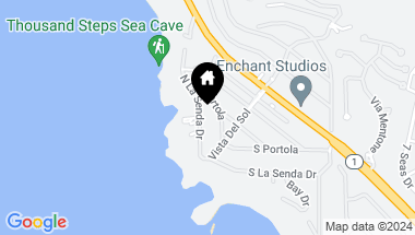 Map of 19 N La Senda Drive, Laguna Beach CA, 92651