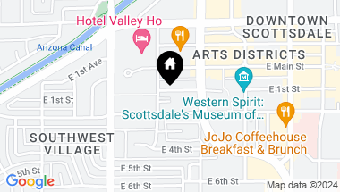 Map of 6901 E 1ST Street # 1002, Scottsdale AZ, 85251