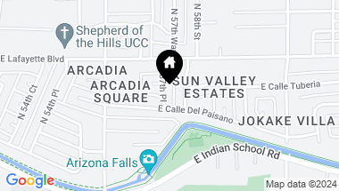 Map of 4029 N 57TH Place, Phoenix AZ, 85018