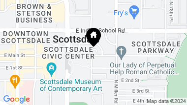 Map of 7502 E MAIN Street Unit: 4003(4), Scottsdale AZ, 85251