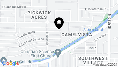 Map of 6431 E Calle Rosa --, Scottsdale AZ, 85251