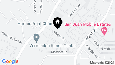 Map of 26123 Wagon Drive, San Juan Capistrano CA, 92675